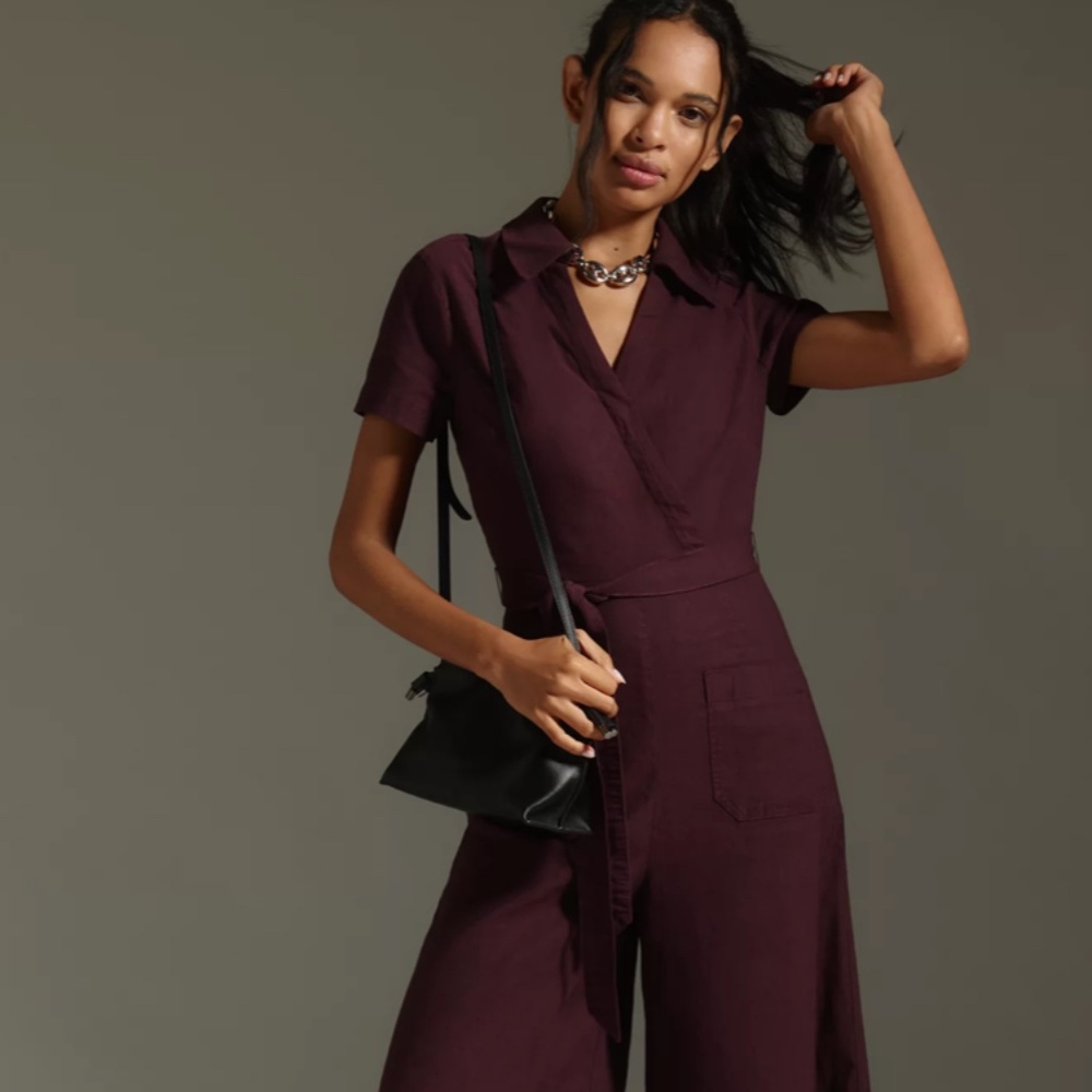 Anthropologie Colette Wide Leg Jumpsuit - Size 14